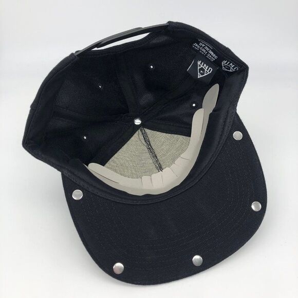New UNIF Metal Logo Baseball Flat Bill Cap Hat - Picture 5 of 6